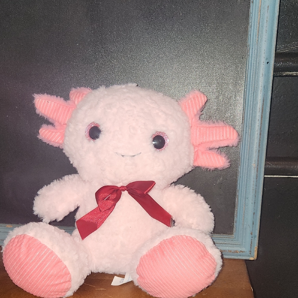 Cute Pink Plush Axolotl Toy